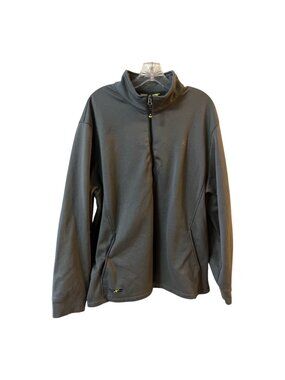 IZOD XFG 1/4 Zip Pullover Mens XL Gray Performance Stretch Jacket Lightweight